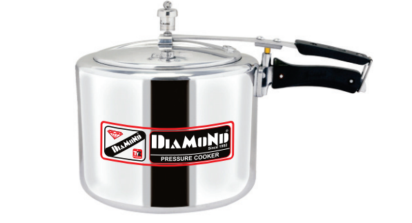 DIAMOND IB WHITE PRESSURE COOKER 2LTR (2 TO 14 DAYS )