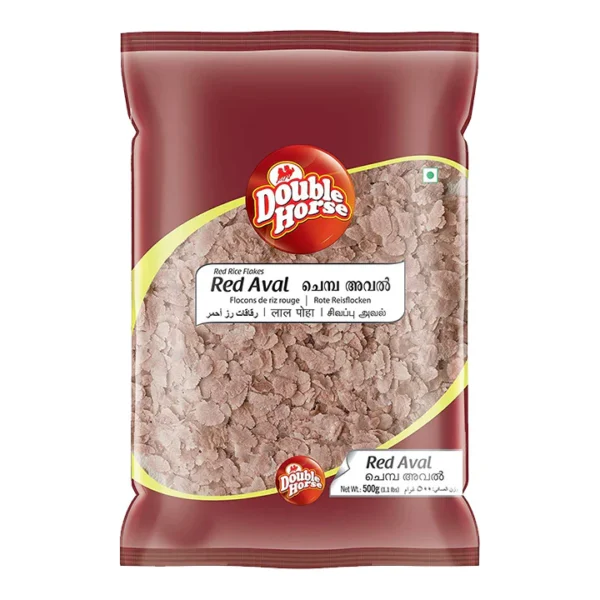 Red Aval (Red Rice Flakes) Double Horse 500g